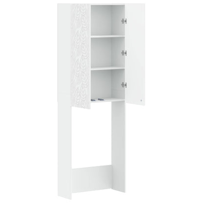 Toilet Cabinet DELFT White 66 x 25.5 x 190 cm Engineered Wood
