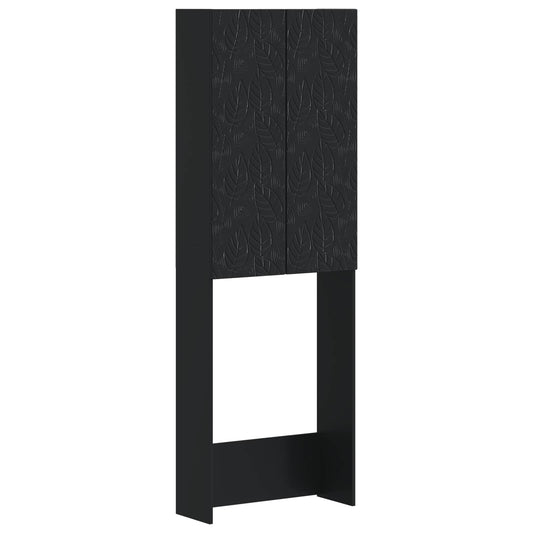 Toilet Cabinet DELFT Black 66 x 25.5 x 190 cm Engineered Wood