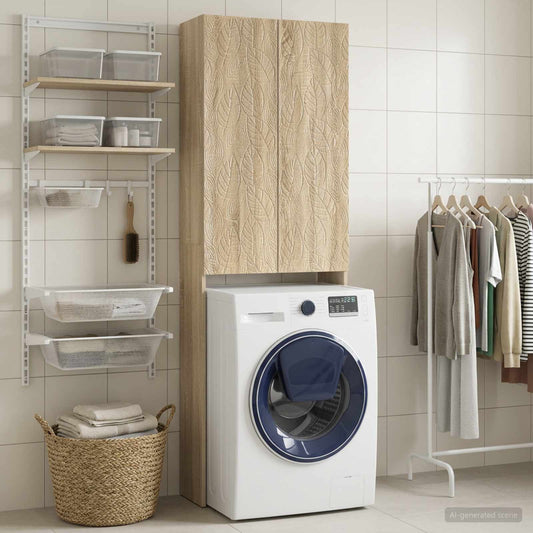 Toilet Cabinet DELFT Sonoma Oak 66 x 25.5 x 190 cm