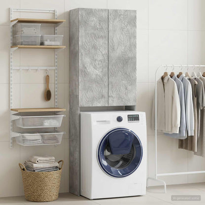 Toilet Cabinet DELFT Concrete Grey 66 x 25.5 x 190 cm