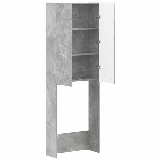 Toilet Cabinet DELFT Concrete Grey 66 x 25.5 x 190 cm