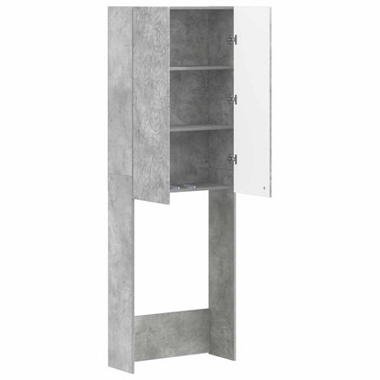 Toilet Cabinet DELFT Concrete Grey 66 x 25.5 x 190 cm