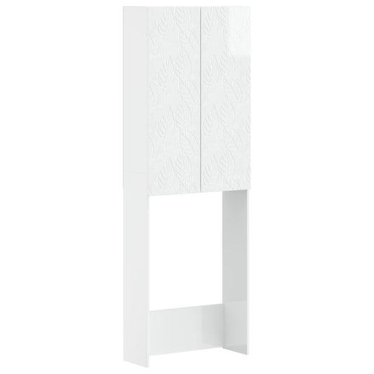 Toilet Cabinet DELFT High Gloss White 66 x 25.5 x 190 cm