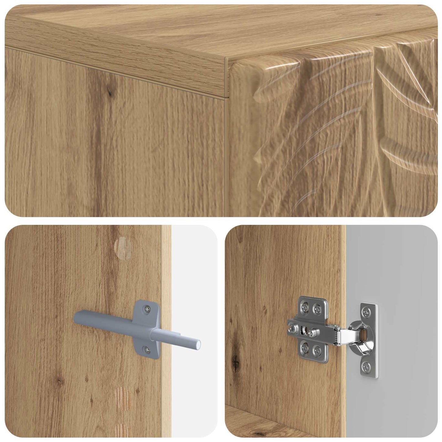Toilet Cabinet DELFT Artisan Oak 66 x 25.5 x 190 cm