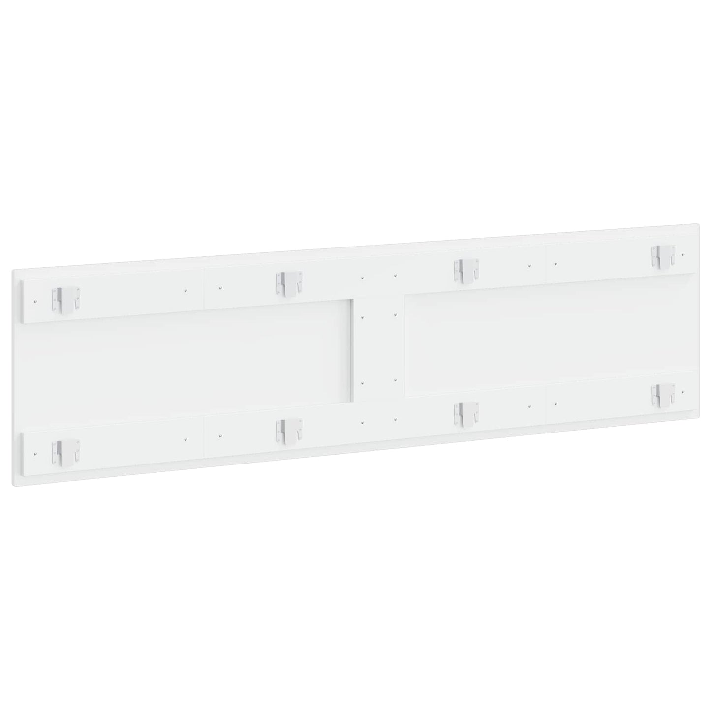 Wall-Mounted Headboard DELFT High Gloss White Engineered Wood
