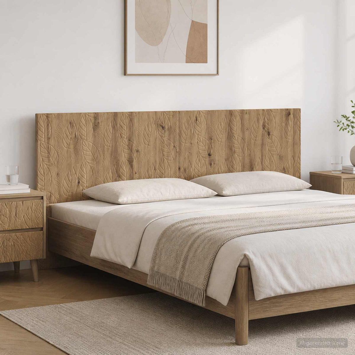 Wall-Mounted Headboard DELFT Artisan Oak Engineered Wood