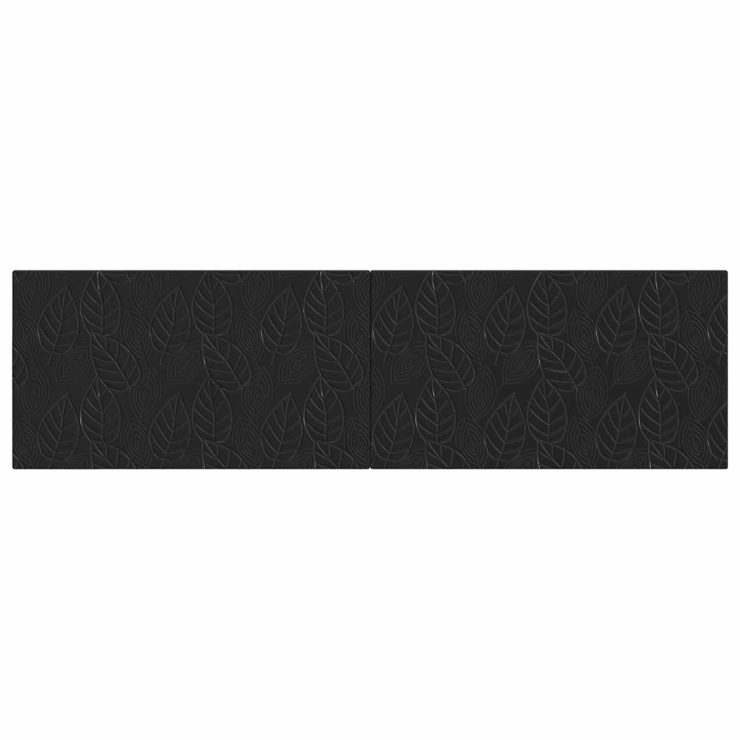Wall-Mounted Headboard DELFT Black Engineered Wood