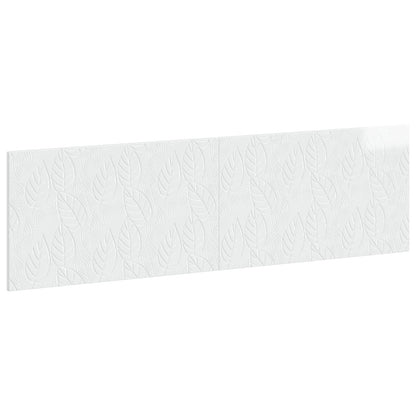 Wall-Mounted Headboard DELFT High Gloss White Engineered Wood