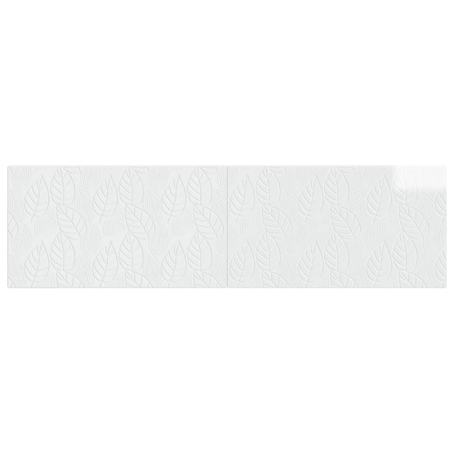 Wall-Mounted Headboard DELFT High Gloss White Engineered Wood