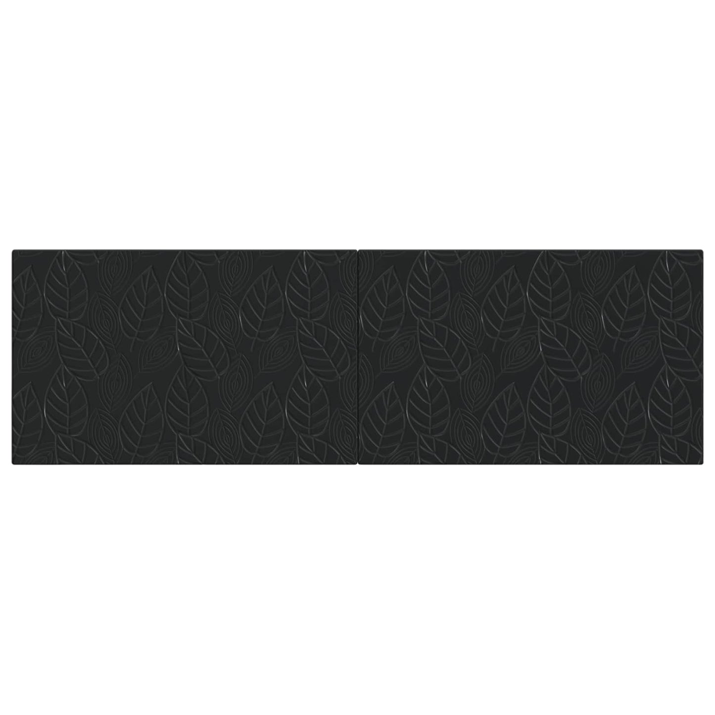 Wall-Mounted Headboard DELFT Black Engineered Wood