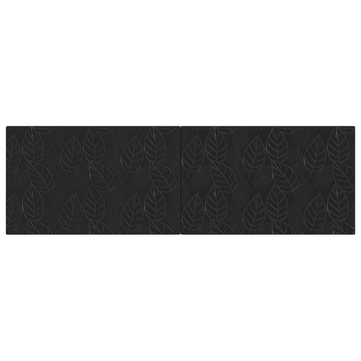 Wall-Mounted Headboard DELFT Black Engineered Wood