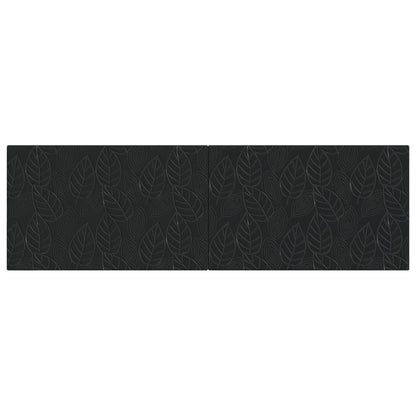 Wall-Mounted Headboard DELFT Black Engineered Wood