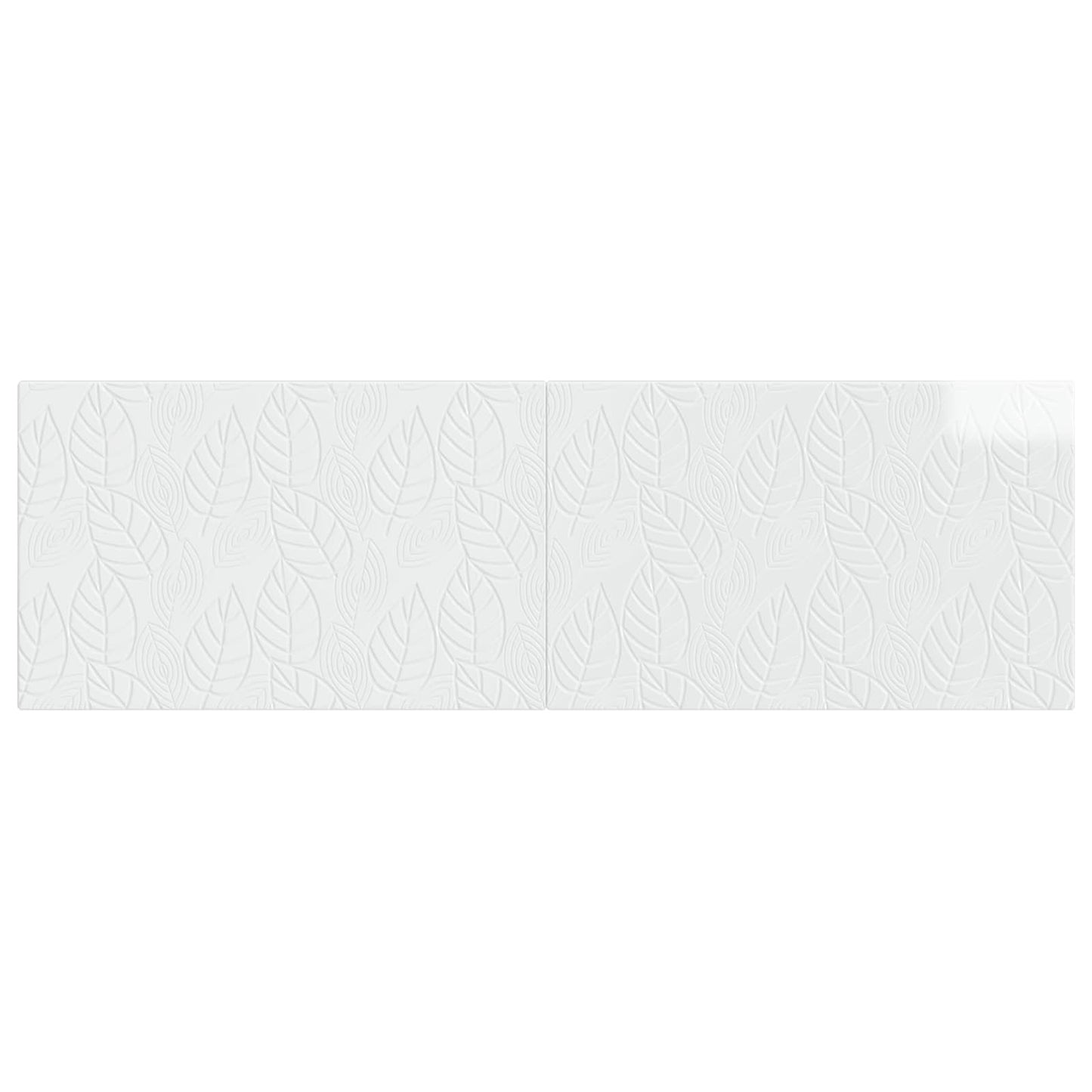 Wall-Mounted Headboard DELFT High Gloss White Engineered Wood