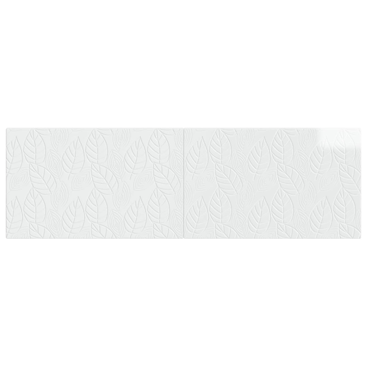 Wall-Mounted Headboard DELFT High Gloss White Engineered Wood