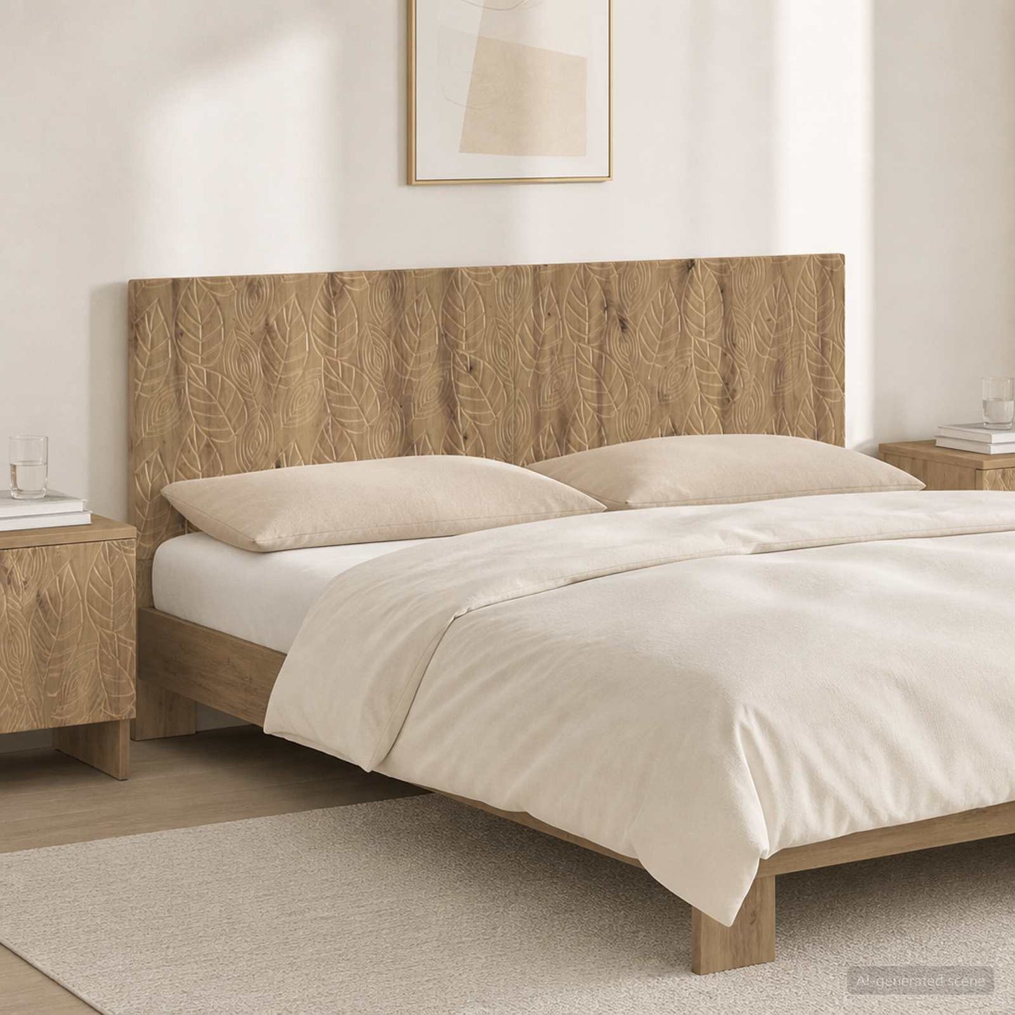 Wall-Mounted Headboard DELFT Artisan Oak Engineered Wood