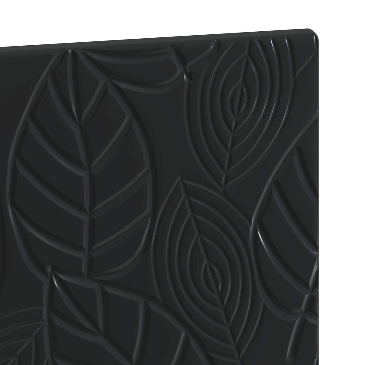 Wall-Mounted Headboard DELFT Black Engineered Wood