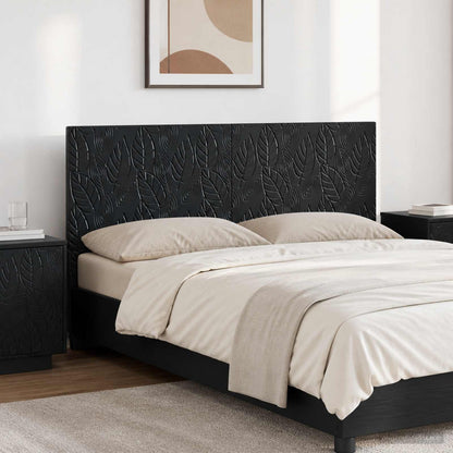 Wall-Mounted Headboard DELFT Black Engineered Wood