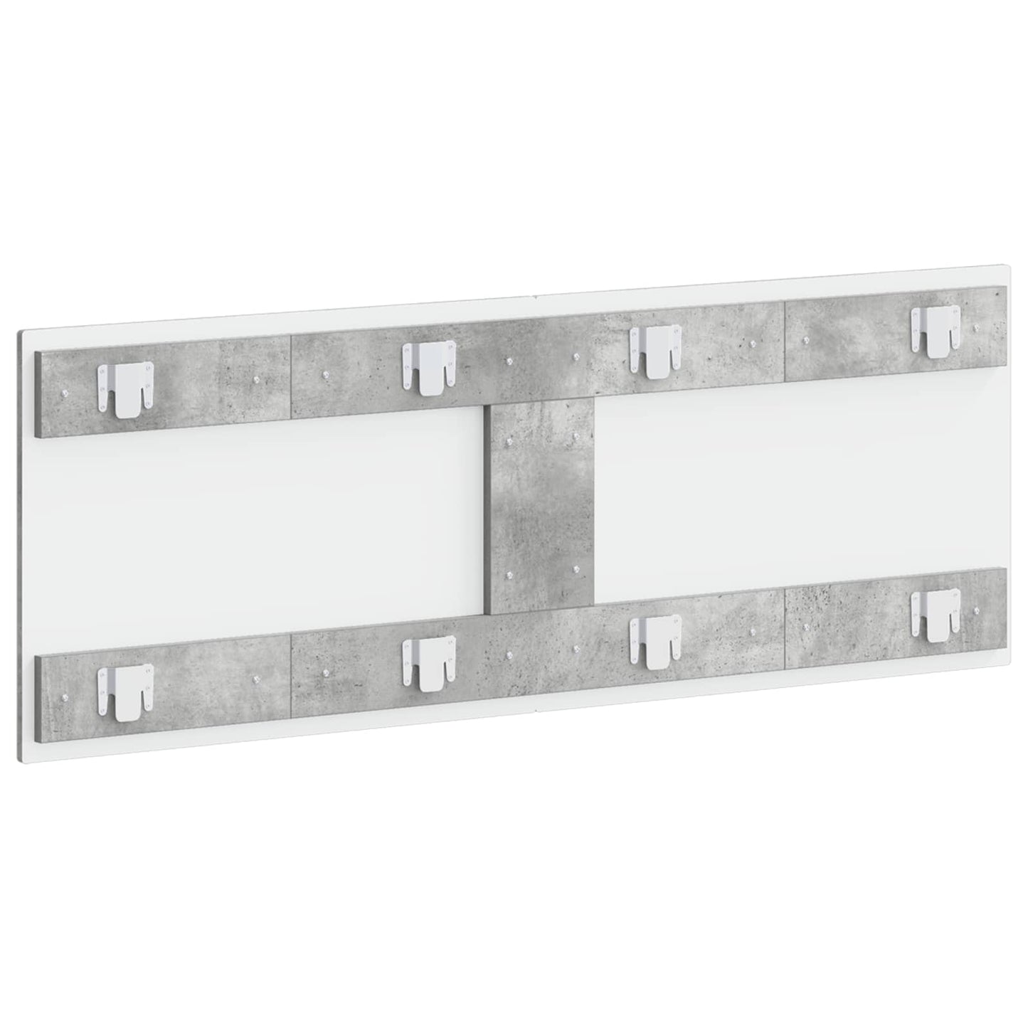 Wall-Mounted Headboard DELFT Concrete Grey Engineered Wood