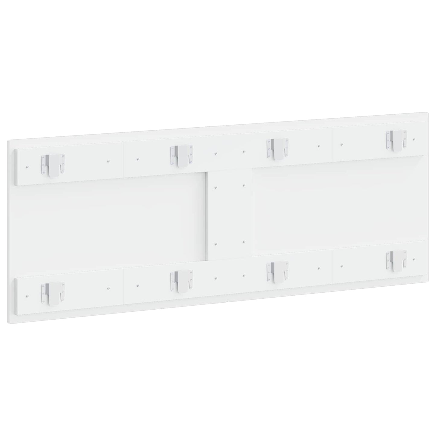Wall-Mounted Headboard DELFT High Gloss White Engineered Wood