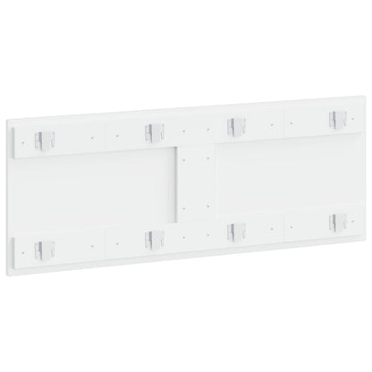 Wall-Mounted Headboard DELFT High Gloss White Engineered Wood