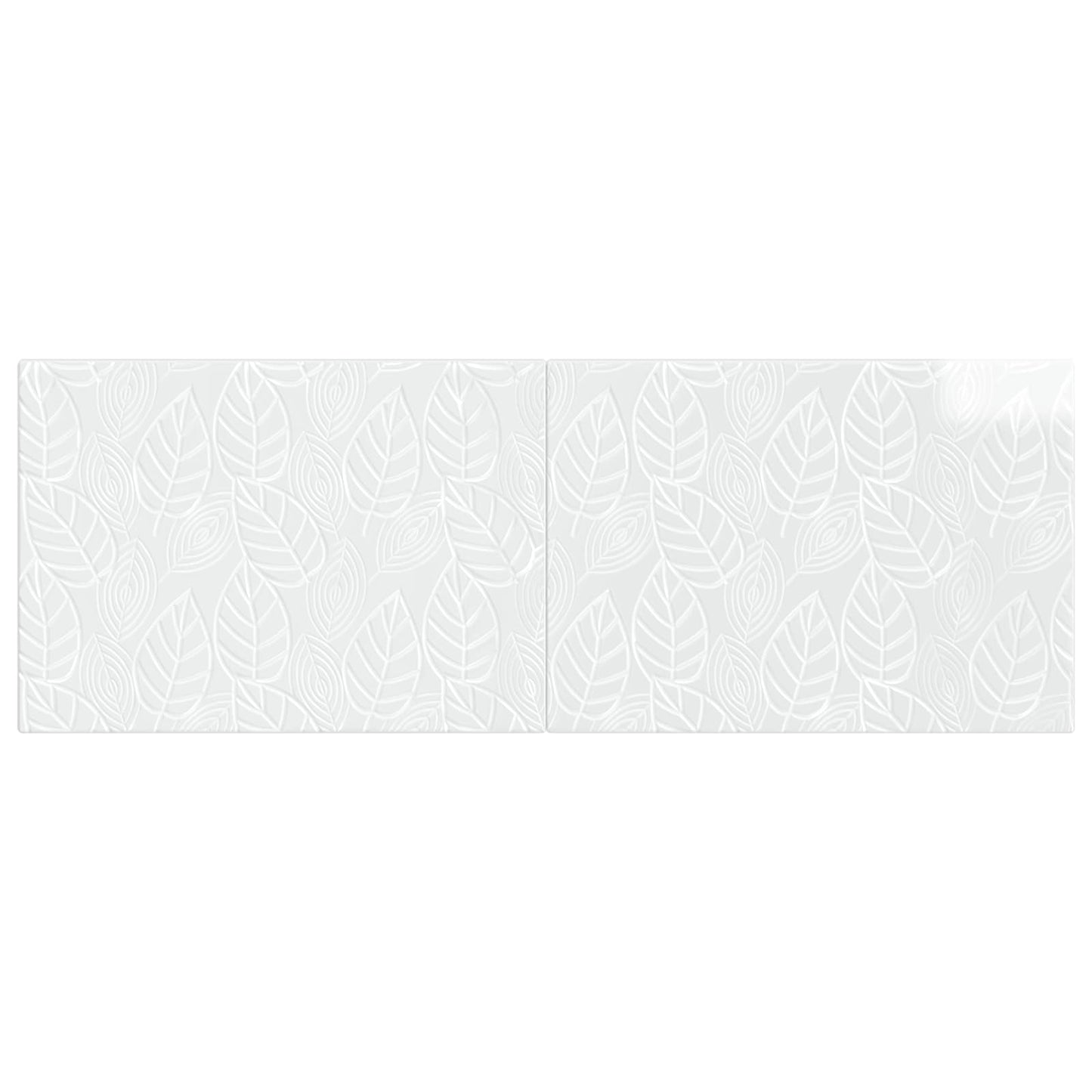 Wall-Mounted Headboard DELFT High Gloss White Engineered Wood