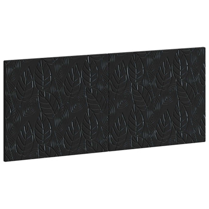 Wall-Mounted Headboard DELFT Black Engineered Wood