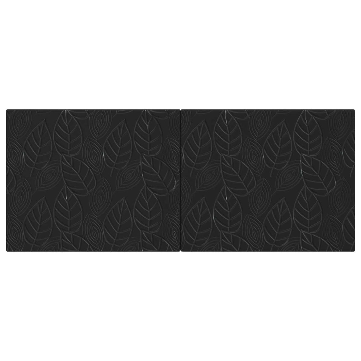 Wall-Mounted Headboard DELFT Black Engineered Wood