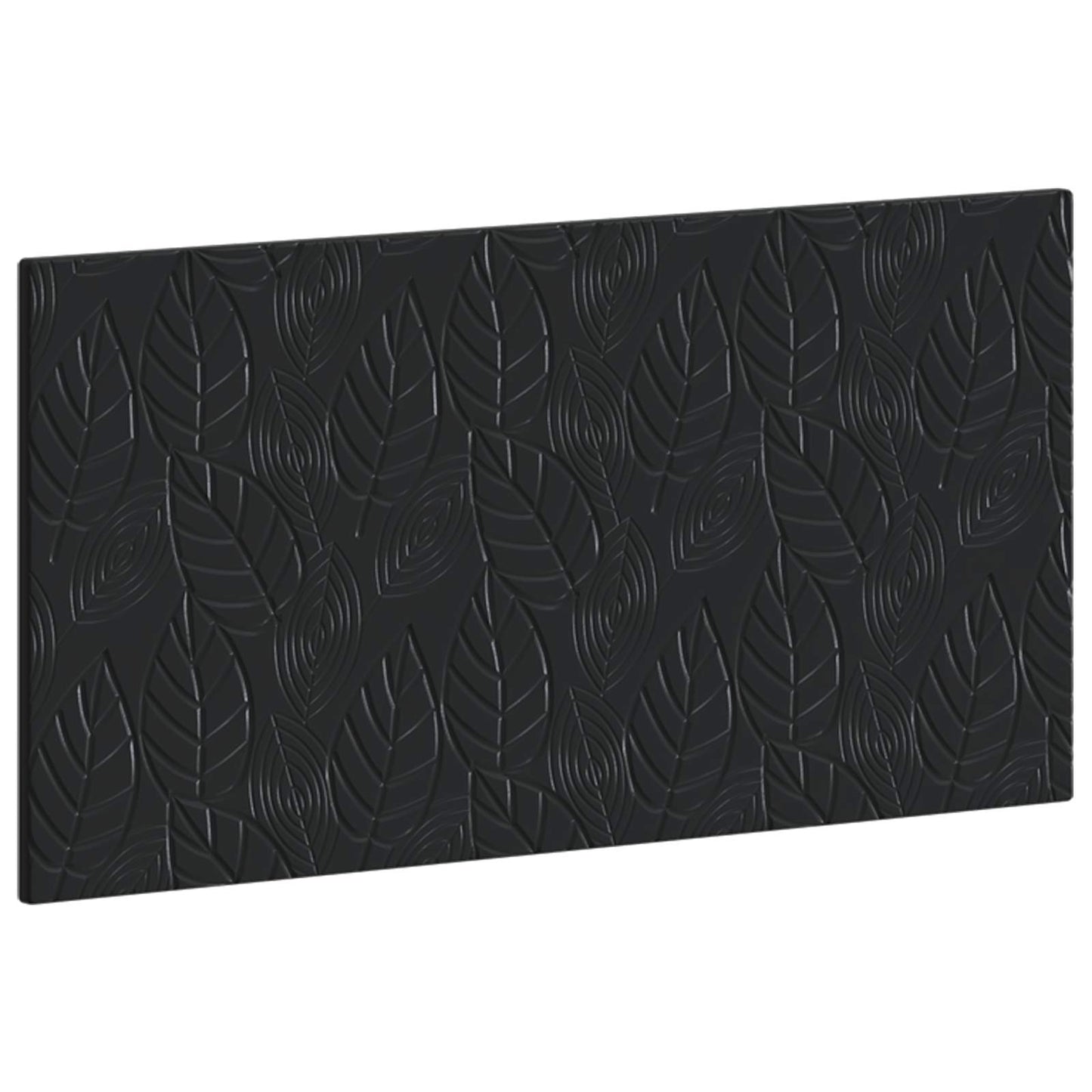 Wall-Mounted Headboard DELFT Black Engineered Wood