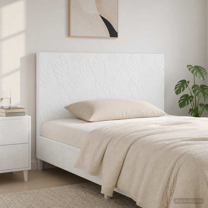 Wall-Mounted Headboard DELFT High Gloss White Engineered Wood
