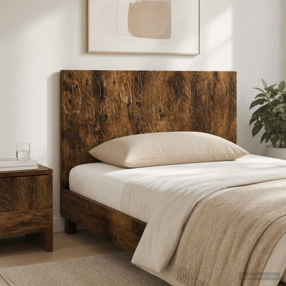 Wall-Mounted Headboard DELFT Smoked Oak Engineered Wood