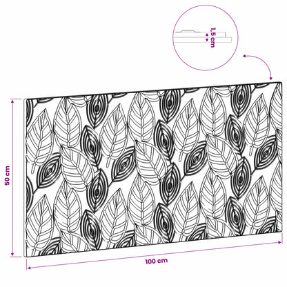 Wall-Mounted Headboard DELFT Grey Sonoma Engineered Wood