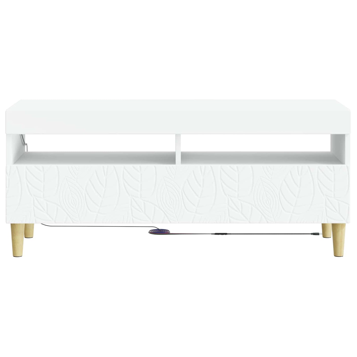 LED TV Cabinet White Engineered Wood