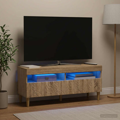 LED TV Cabinet Sonoma Oak Engineered Wood