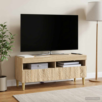 LED TV Cabinet Sonoma Oak Engineered Wood
