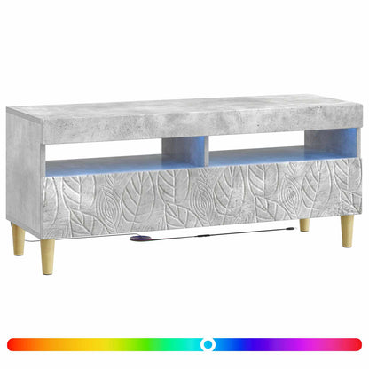 LED TV Cabinet Concrete Grey Engineered Wood