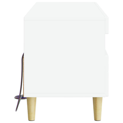 LED TV Cabinet High Gloss White Engineered Wood