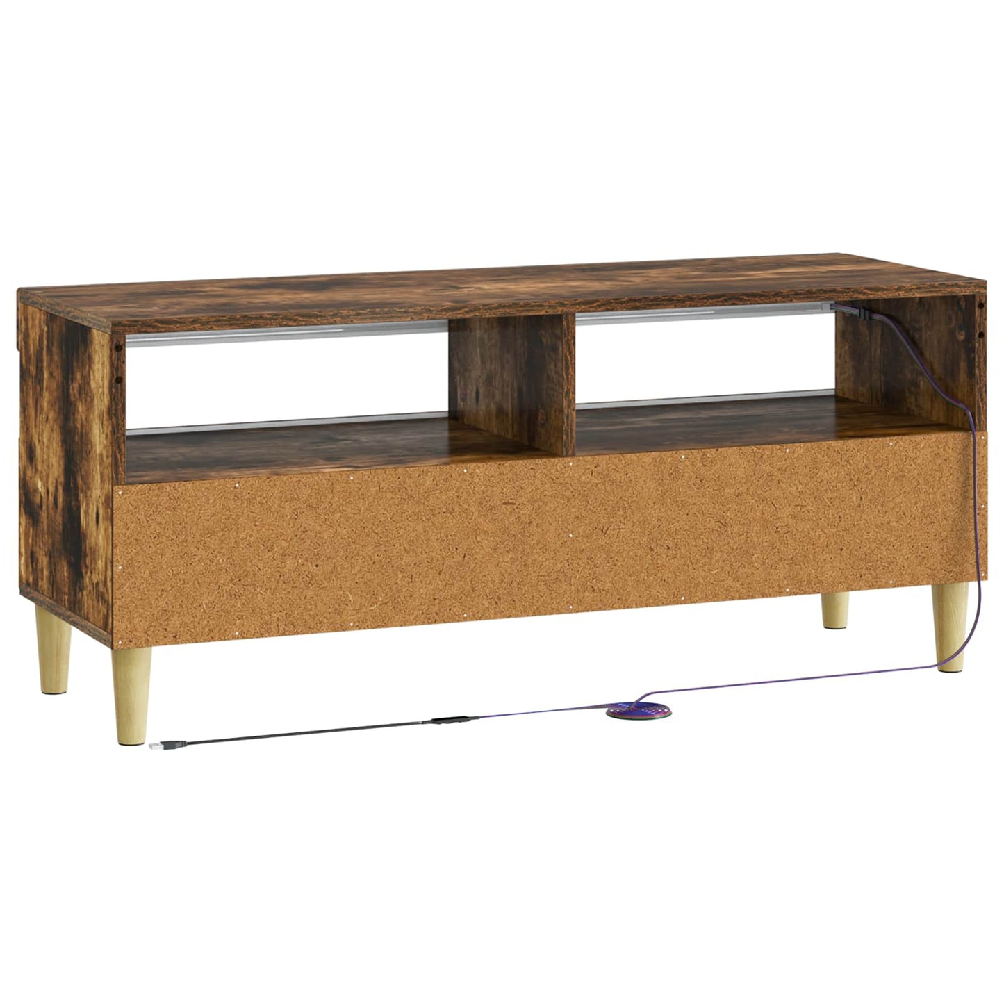 LED TV Cabinet Smoked Oak Engineered Wood