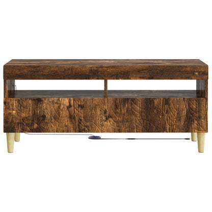 LED TV Cabinet Smoked Oak Engineered Wood