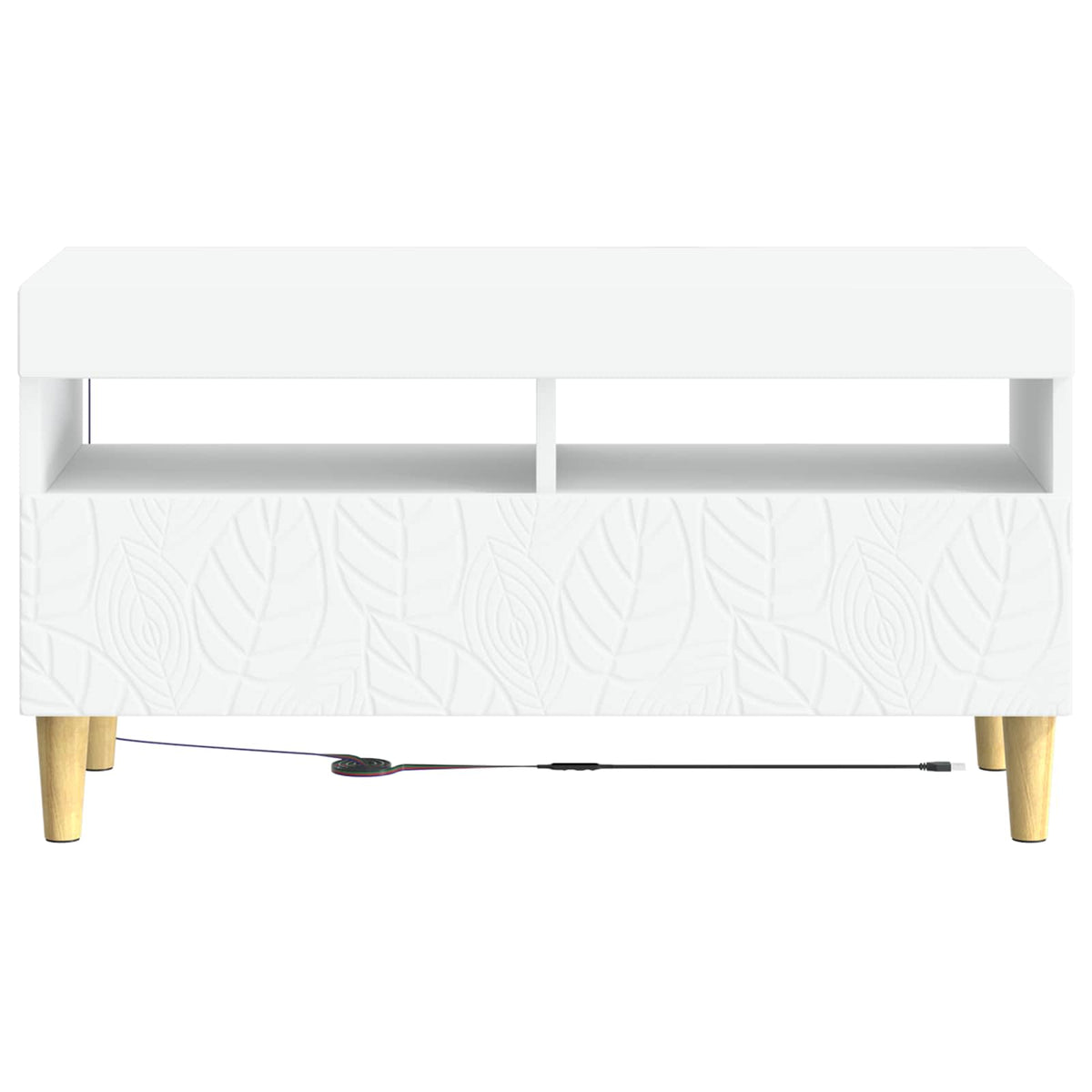 LED TV Cabinet White Engineered Wood