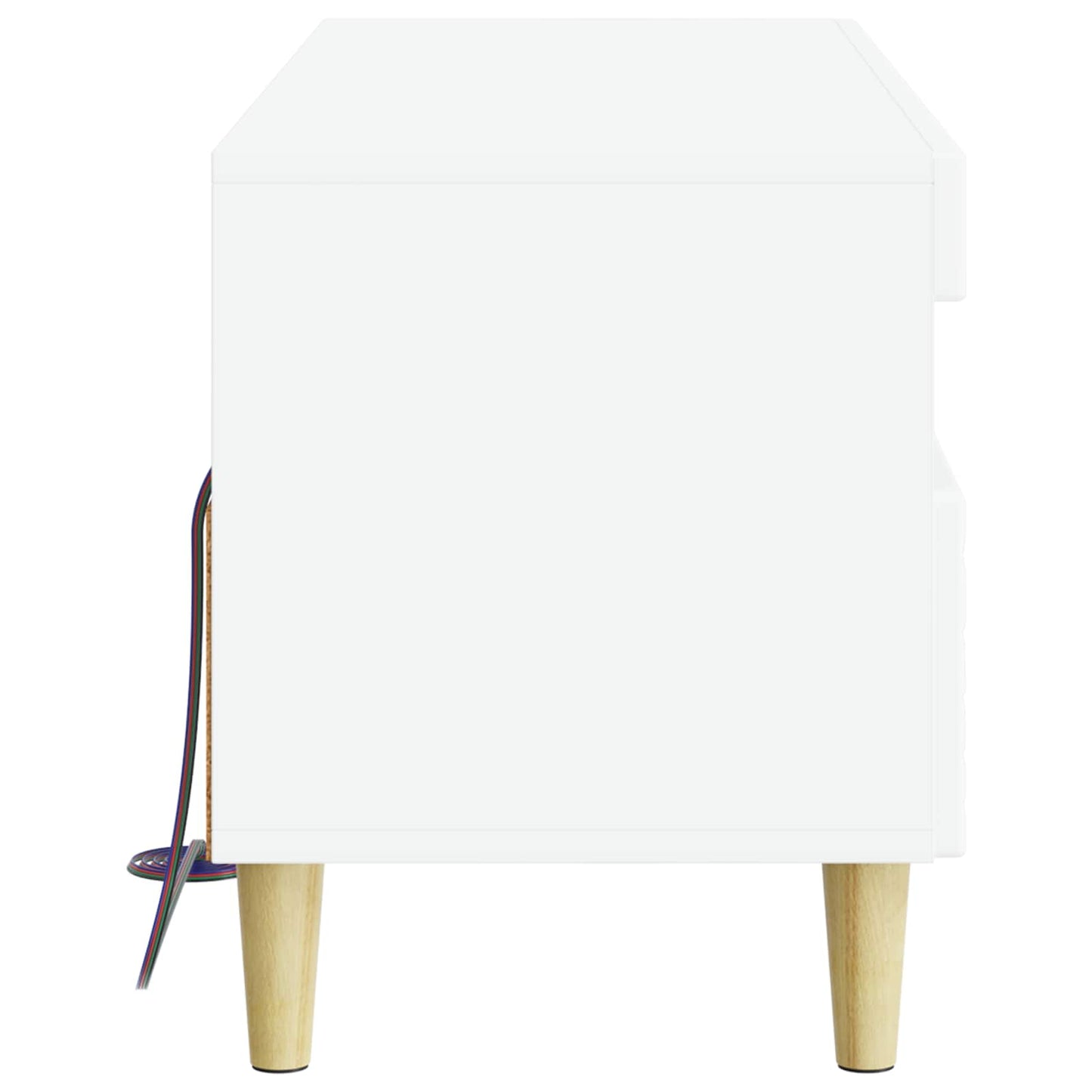 LED TV Cabinet White Engineered Wood