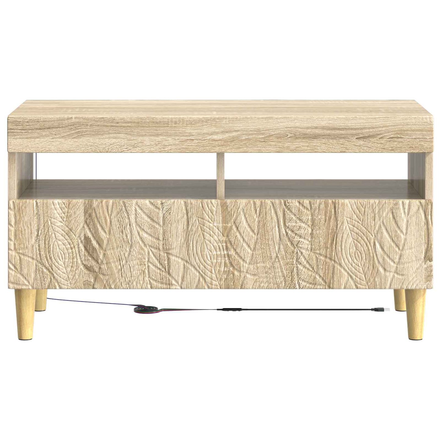 LED TV Cabinet Sonoma Oak Engineered Wood