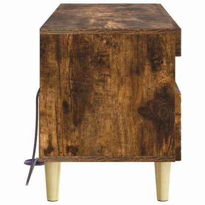 LED TV Cabinet Smoked Oak Engineered Wood