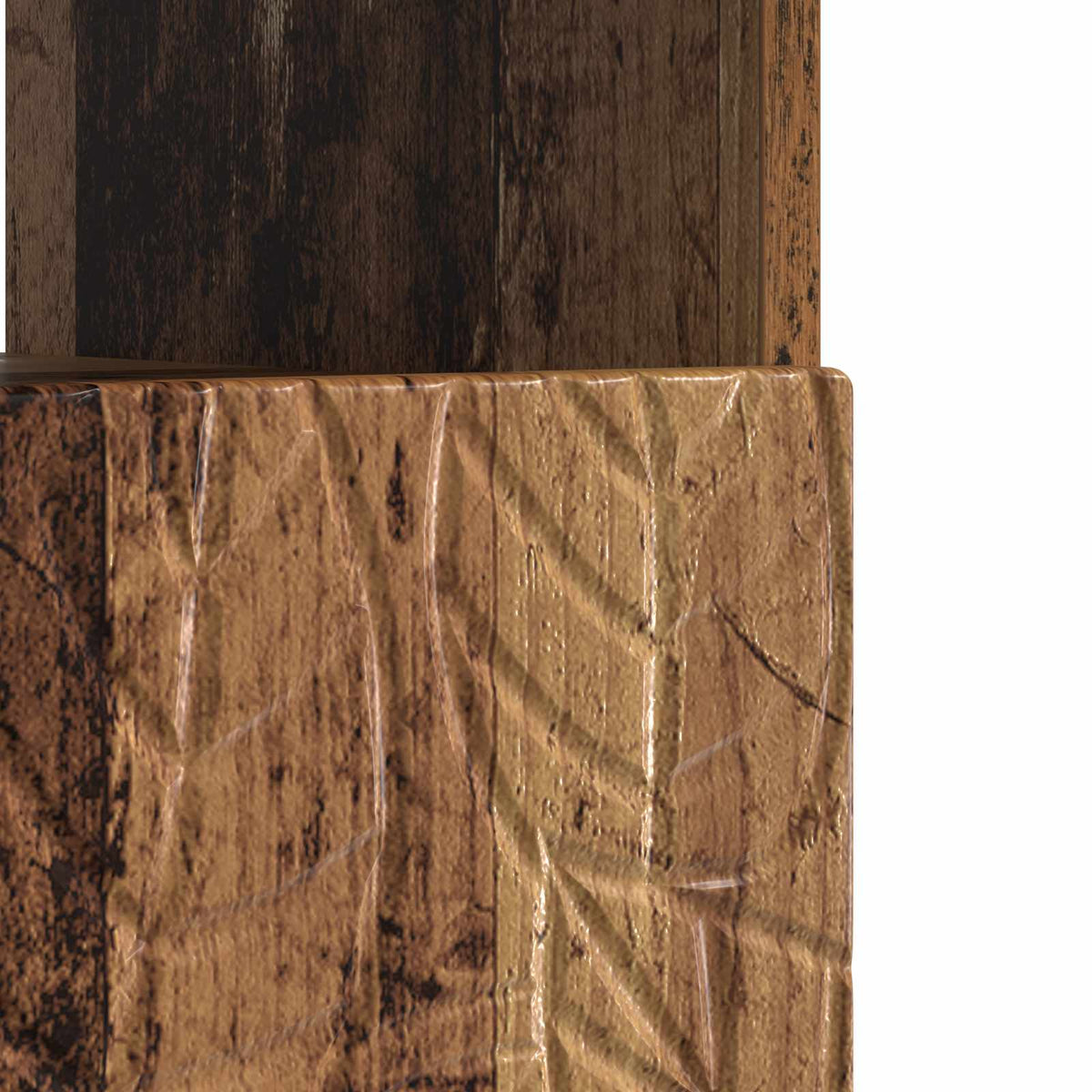 LED TV Cabinet Old Wood Engineered Wood