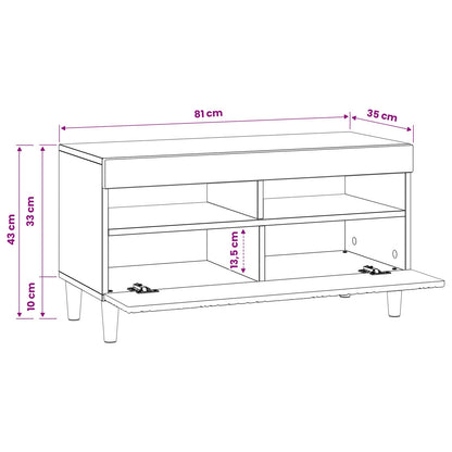 LED TV Cabinet Old Wood Engineered Wood