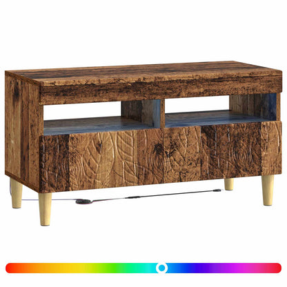 LED TV Cabinet Old Wood Engineered Wood