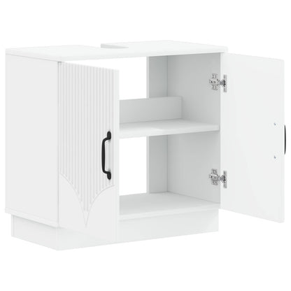 Bathroom Sink Cabinet HOORN White 59.5 x 31.5x 56 cm