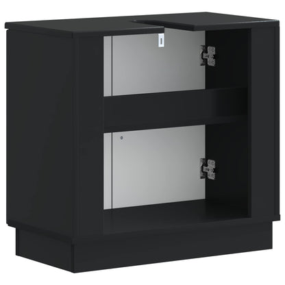 Bathroom Sink Cabinet HOORN Black 59.5 x 31.5x 56 cm