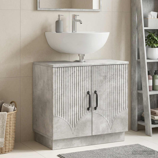 Bathroom Sink Cabinet HOORN Concrete Grey 59.5 x 31.5x 56 cm