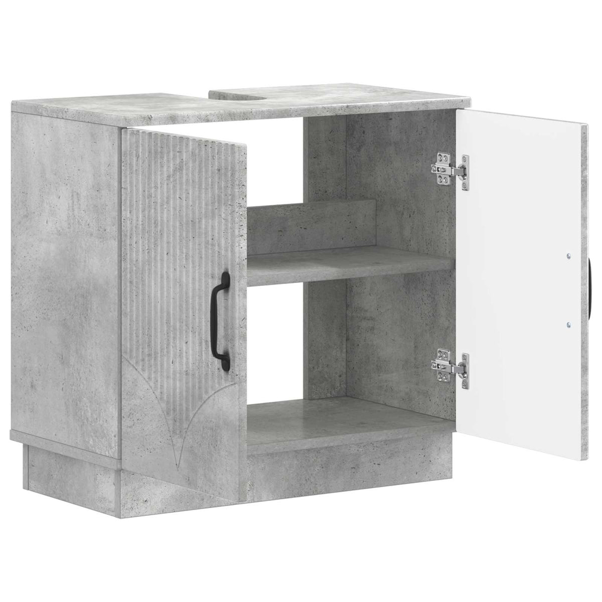 Bathroom Sink Cabinet HOORN Concrete Grey 59.5 x 31.5x 56 cm