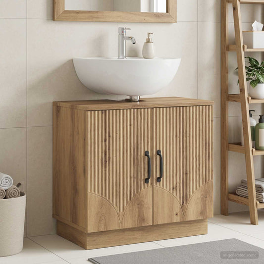 Bathroom Sink Cabinet HOORN Artisan Oak 59.5 x 31.5x 56 cm